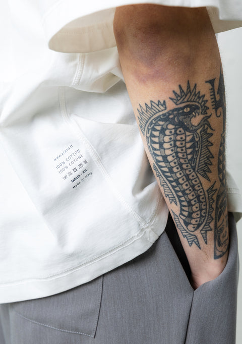 BIFRONTE T-SHIRT OFF-WHITE REVERSIBLE