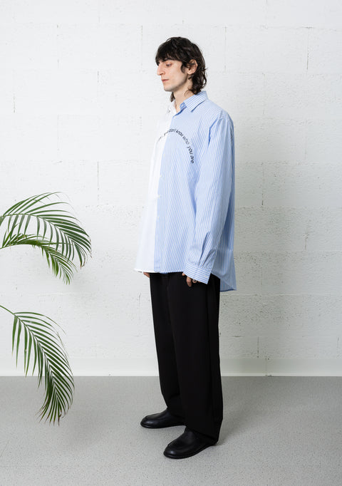 SPLIT SHIRT STRIPED/WHITE