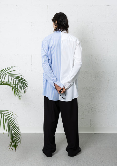 SPLIT SHIRT STRIPED/WHITE