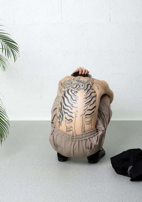 SOFT LONG SHORTS BEIGE