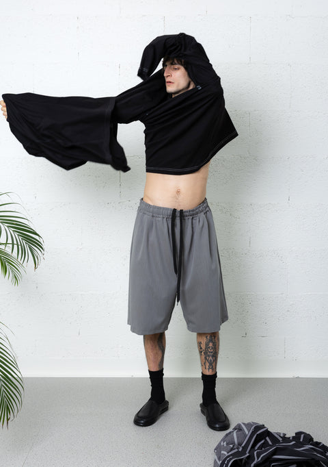 SOFT LONG SHORTS GREY