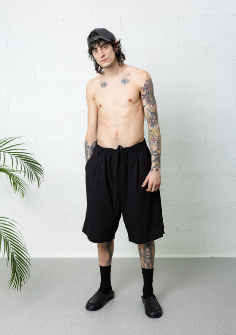SOFT LONG SHORTS BLACK