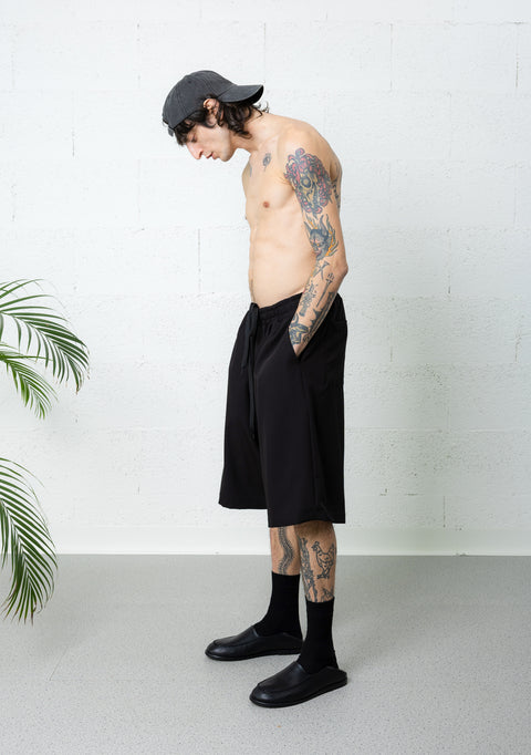 SOFT LONG SHORTS BLACK