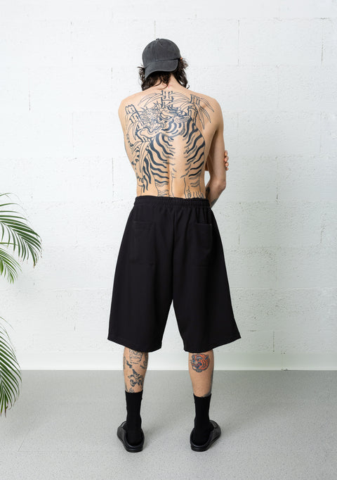 SOFT LONG SHORTS BLACK
