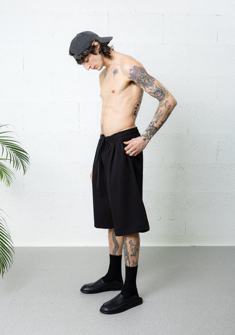 SOFT LONG SHORTS BLACK