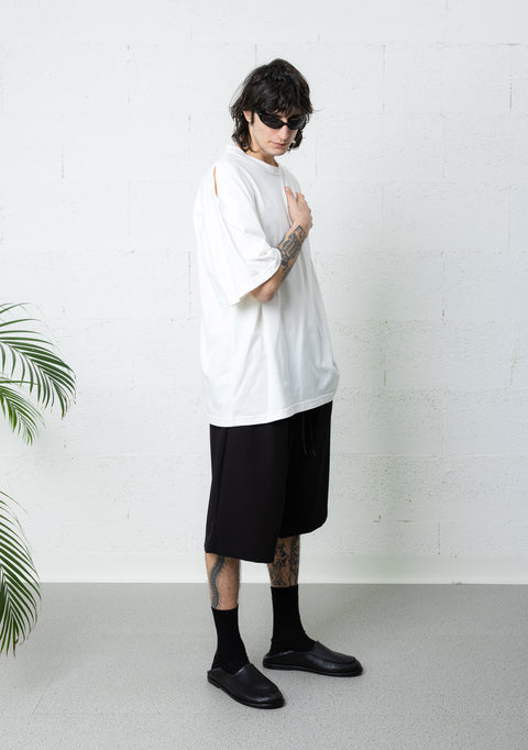 SHOULDER STRIPPED T-SHIRT OFF-WHITE