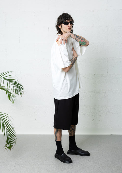 SHOULDER STRIPPED T-SHIRT OFF-WHITE