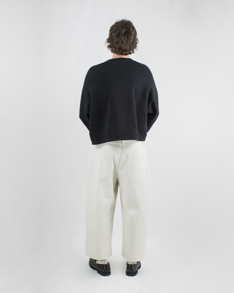 TUVIA | Gabardine off-white trousers